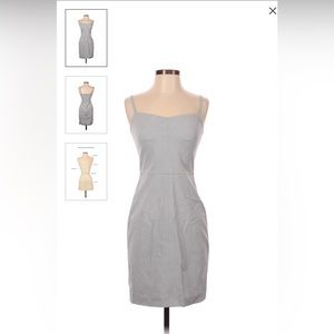 Banana Republic Gray Spaghetti Strap Mini Dress, Size 10